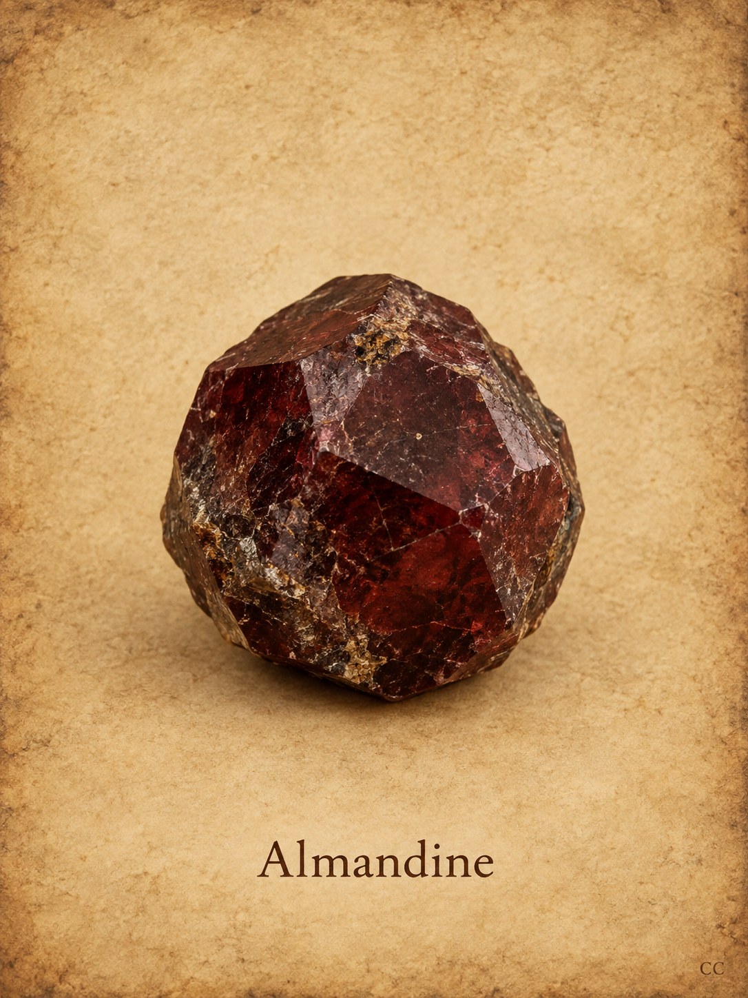 Almandine specimen