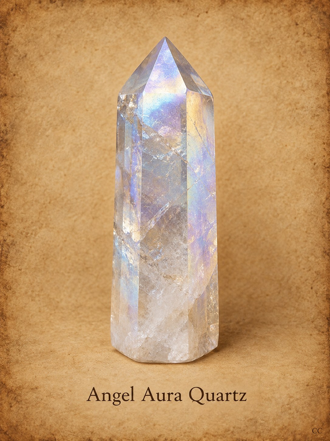 Angel Aura Quartz specimen