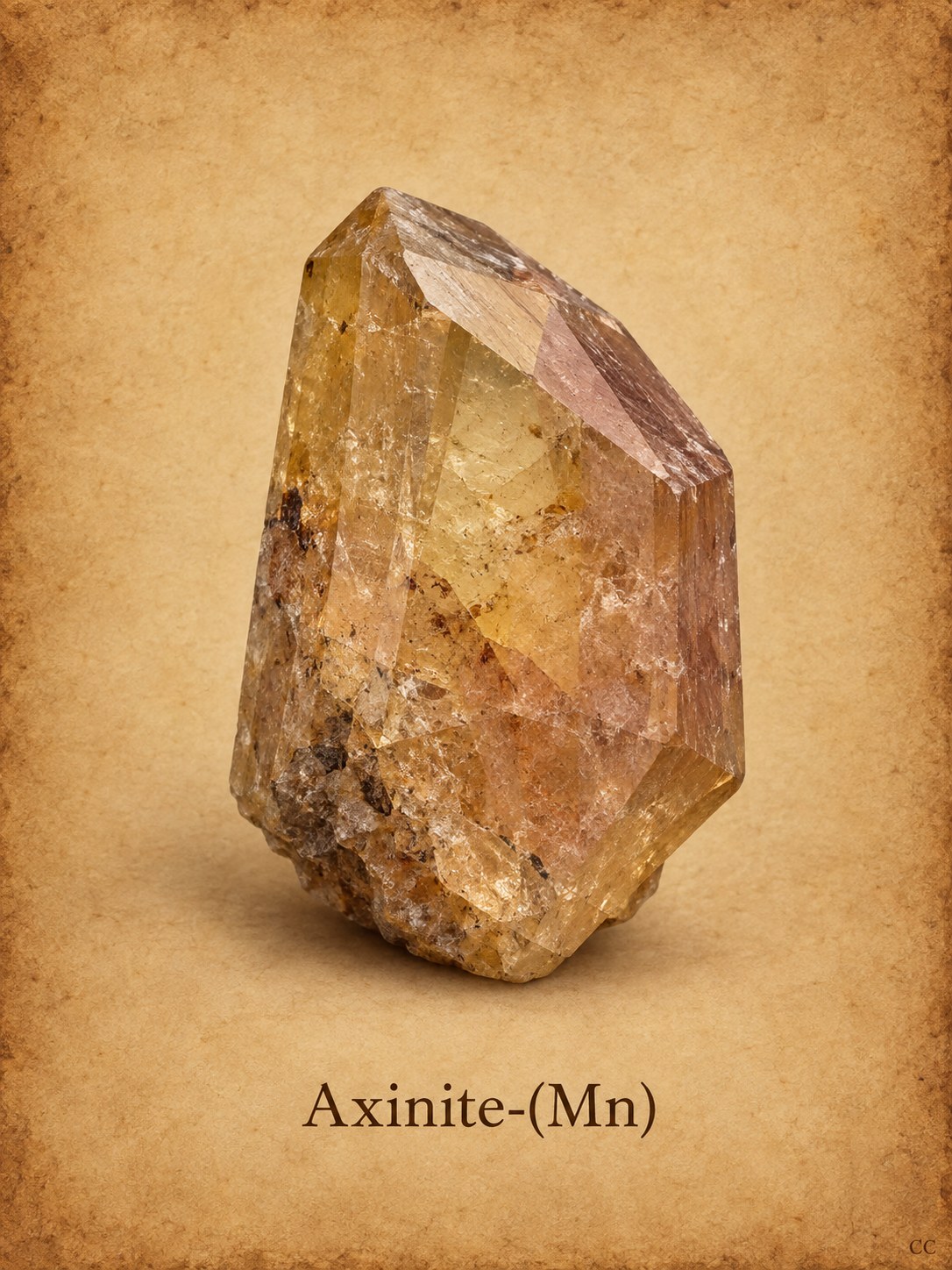 Axinite-(Mn) specimen