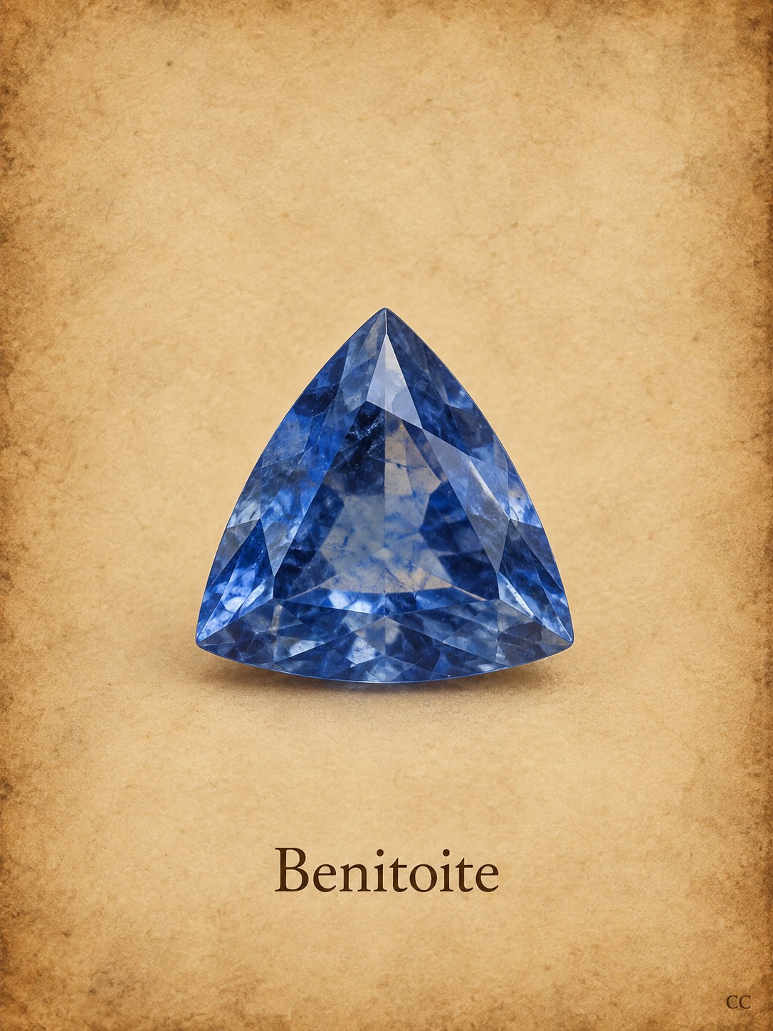 Benitoite specimen
