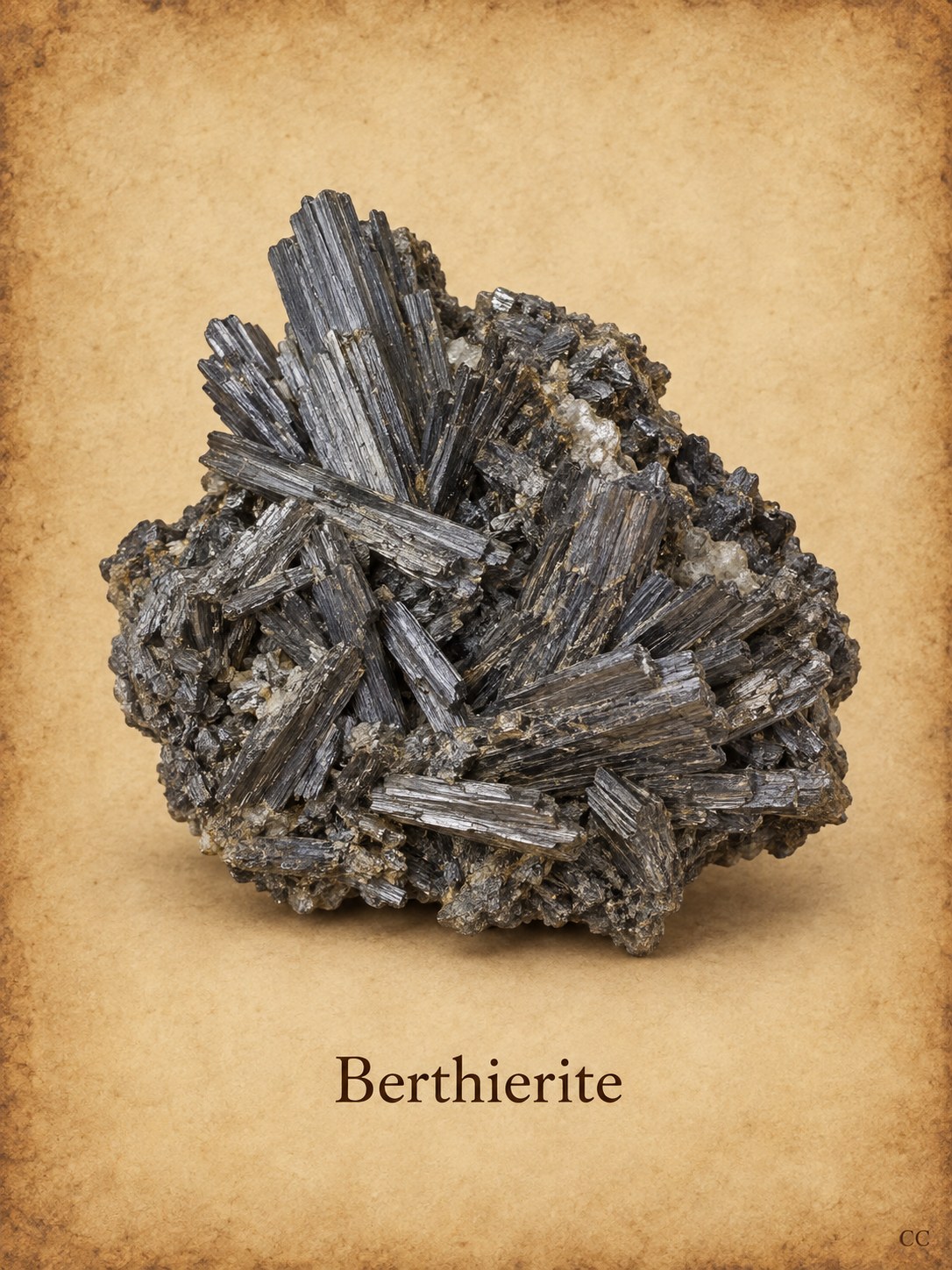 Berthierite specimen