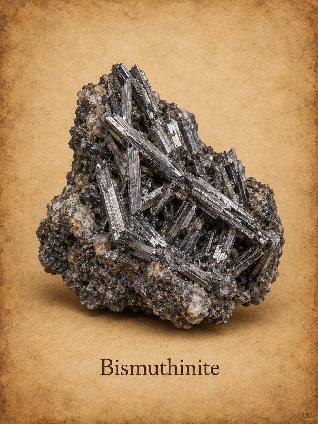 Bismuthinite specimen