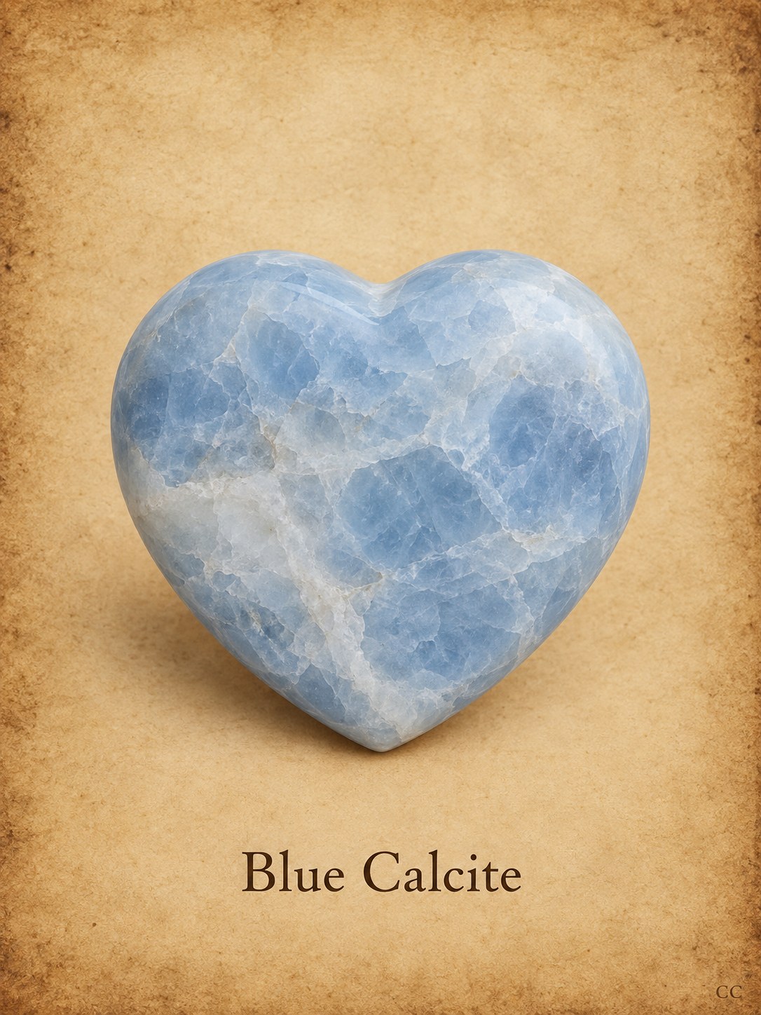 Blue Calcite specimen