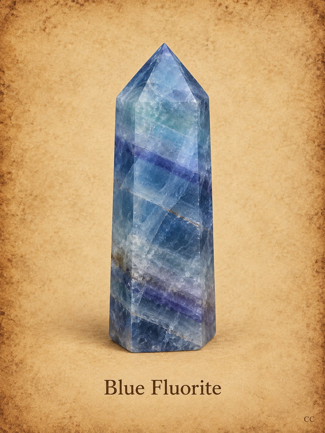 Blue Fluorite specimen