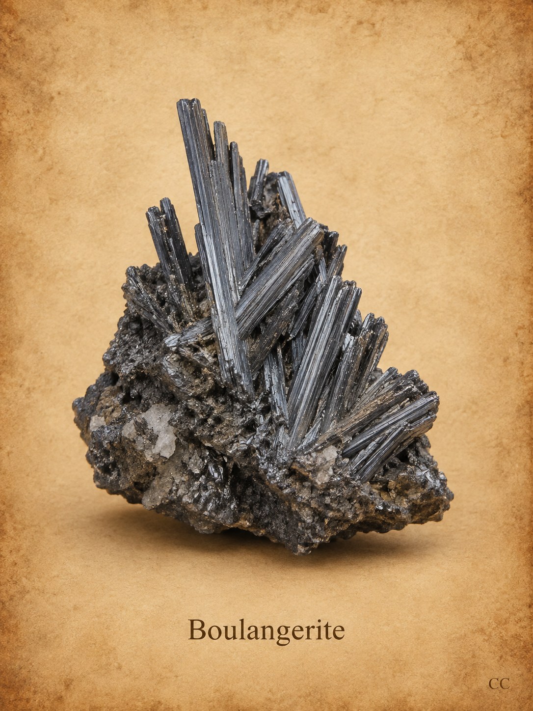 Boulangerite specimen