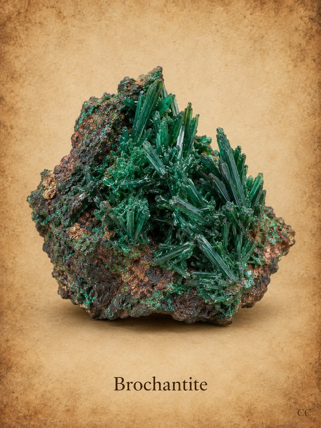 Brochantite specimen