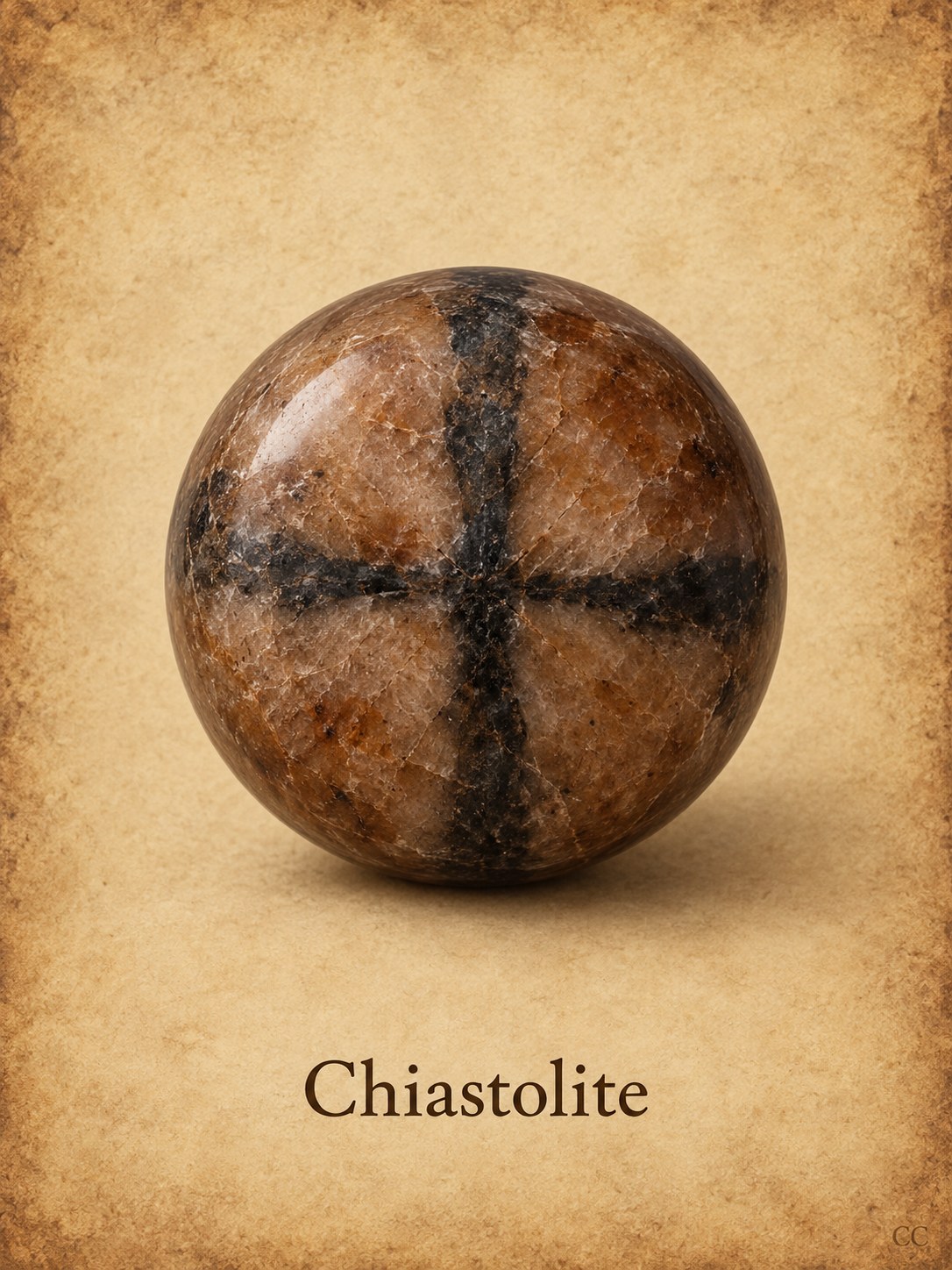 Chiastolite specimen