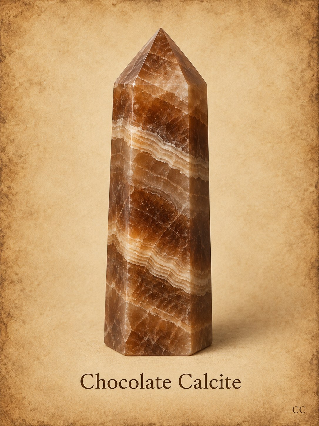 Chocolate Calcite specimen