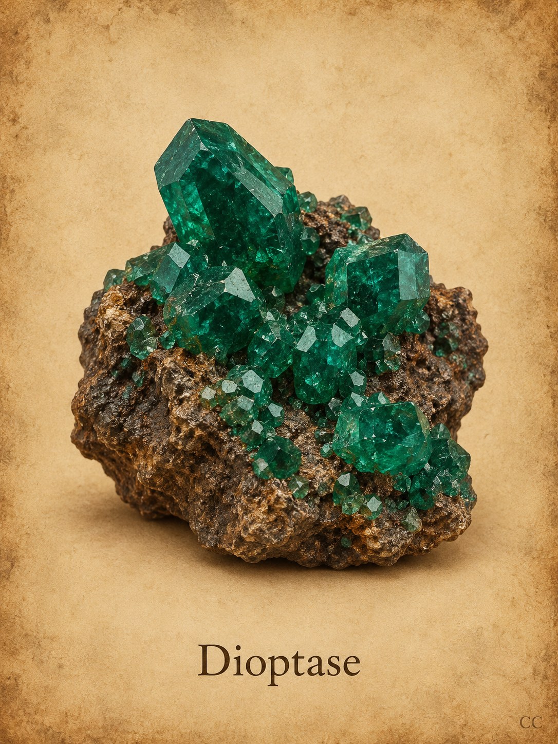 Dioptase specimen