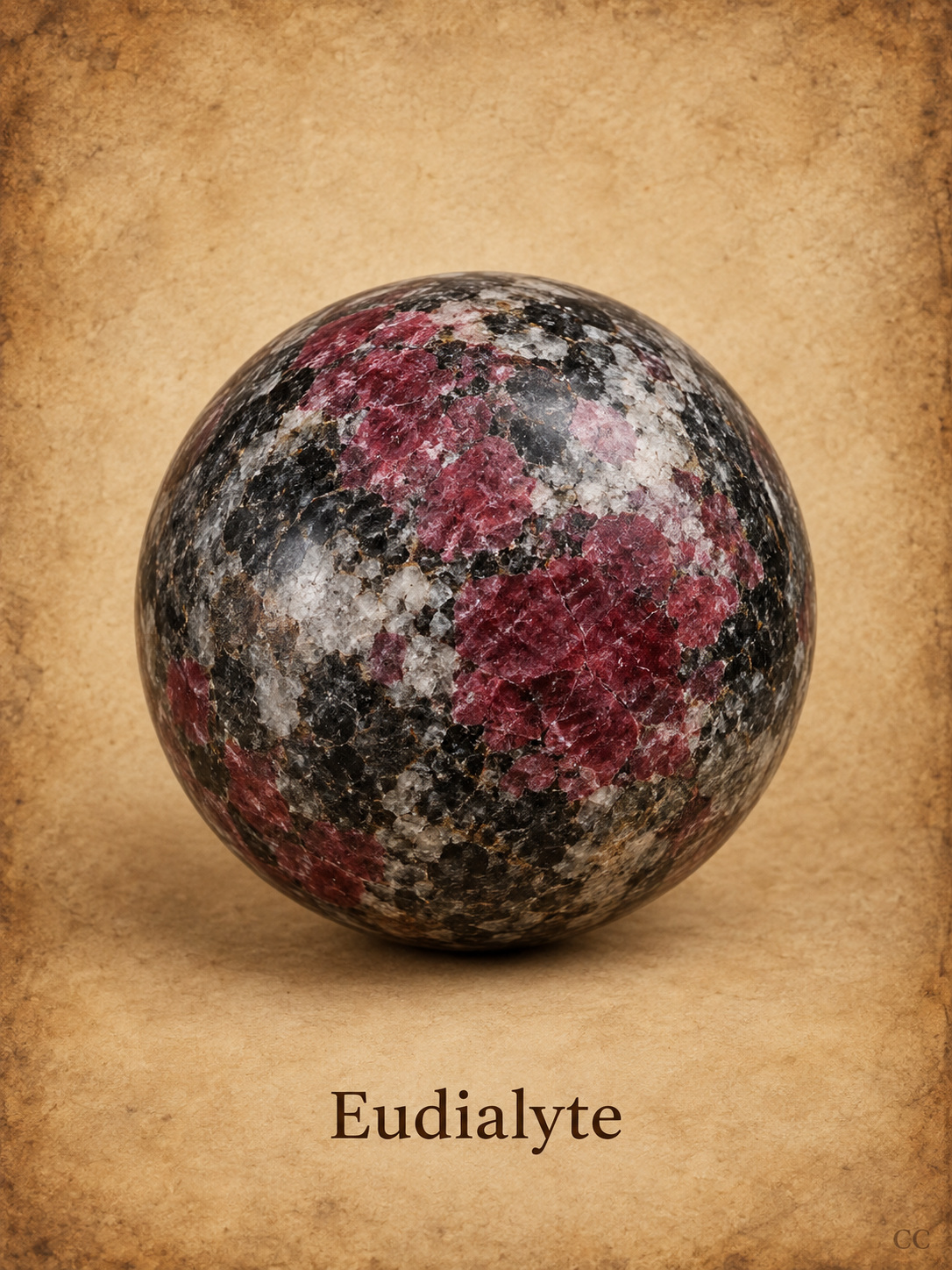 Eudialyte specimen