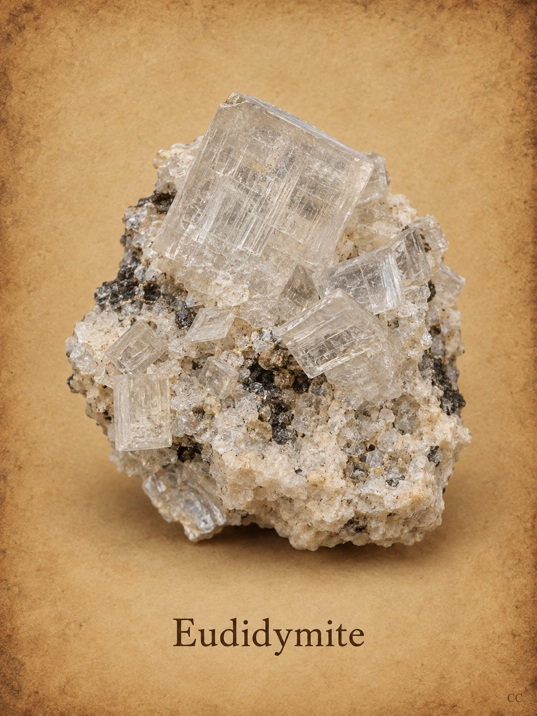 Eudidymite specimen
