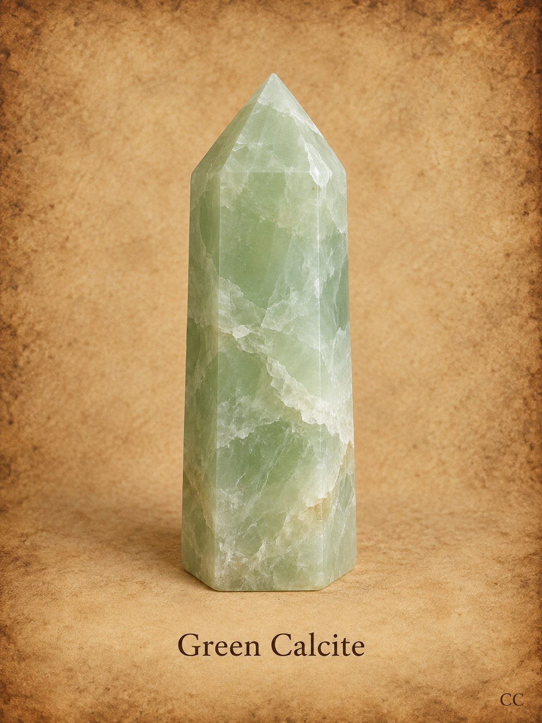 Green Calcite specimen