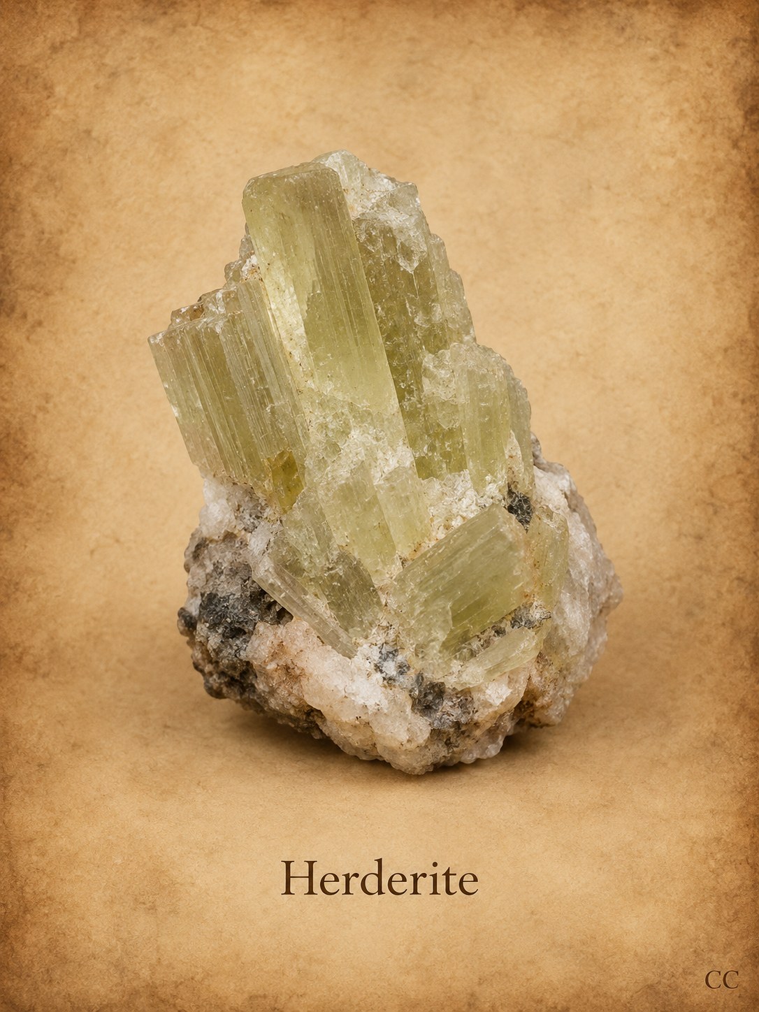 Herderite specimen