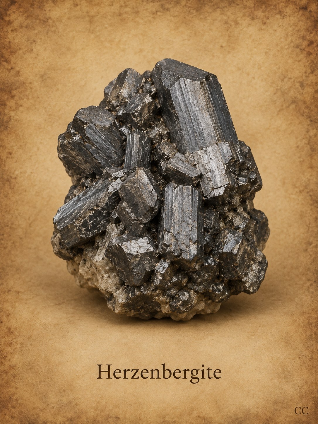 Herzenbergite specimen