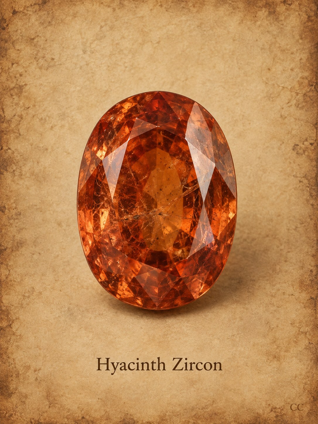 Hyacinth Zircon specimen