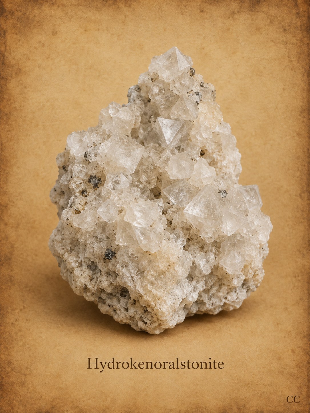 Hydrokenoralstonite specimen