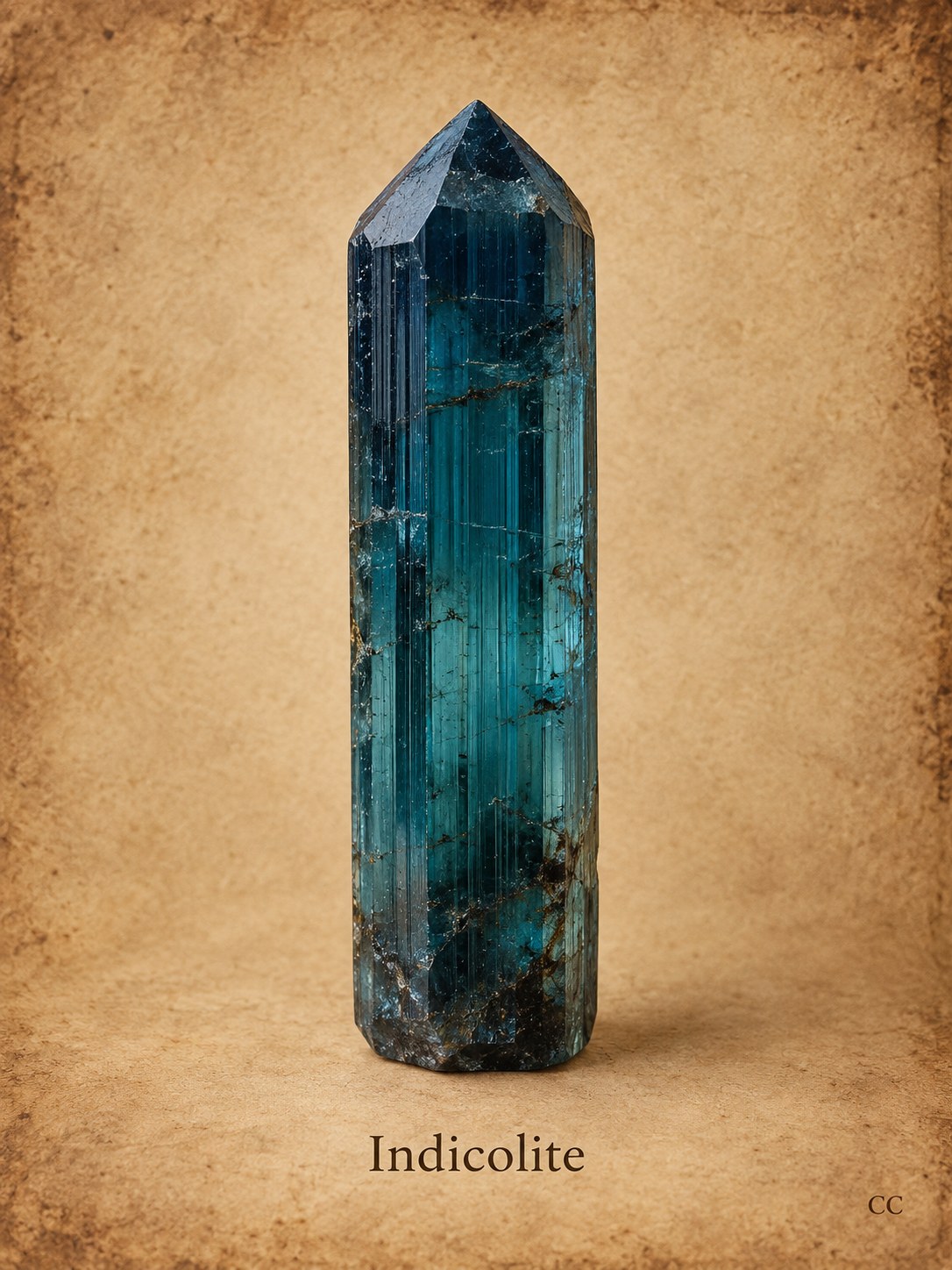 Indicolite specimen