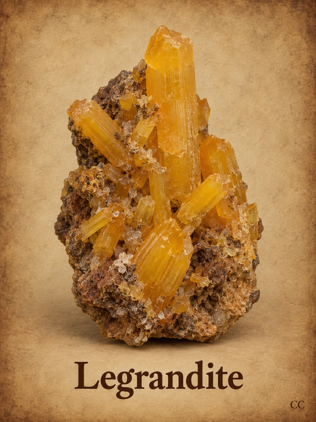Legrandite specimen