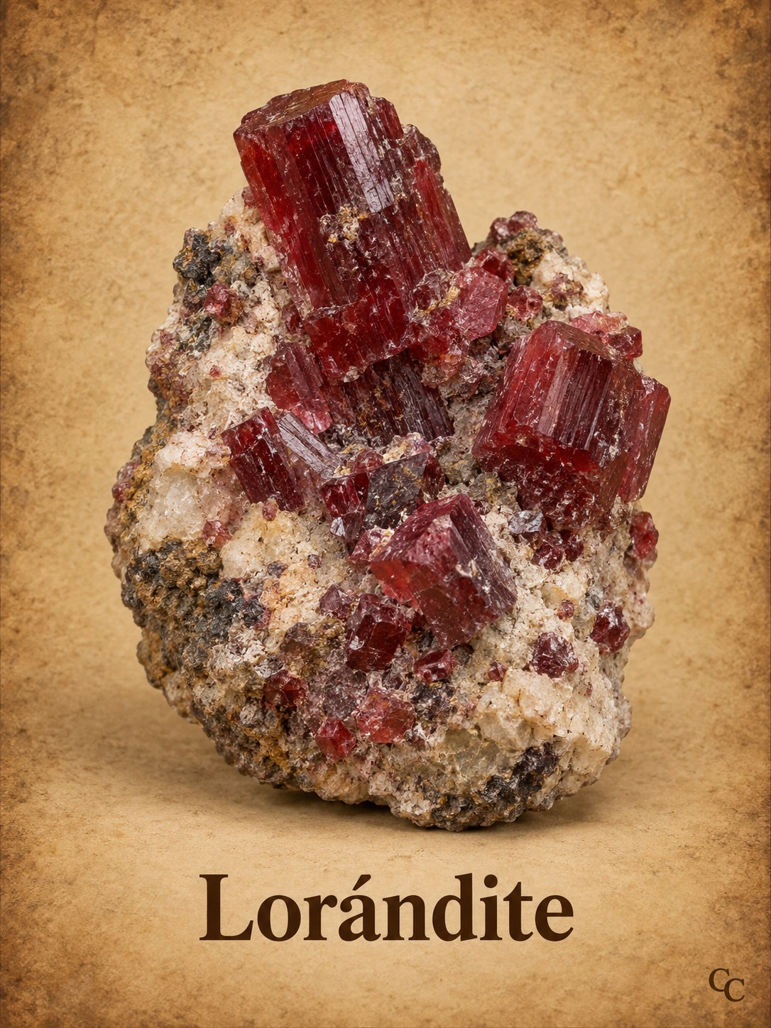 Lorándite specimen