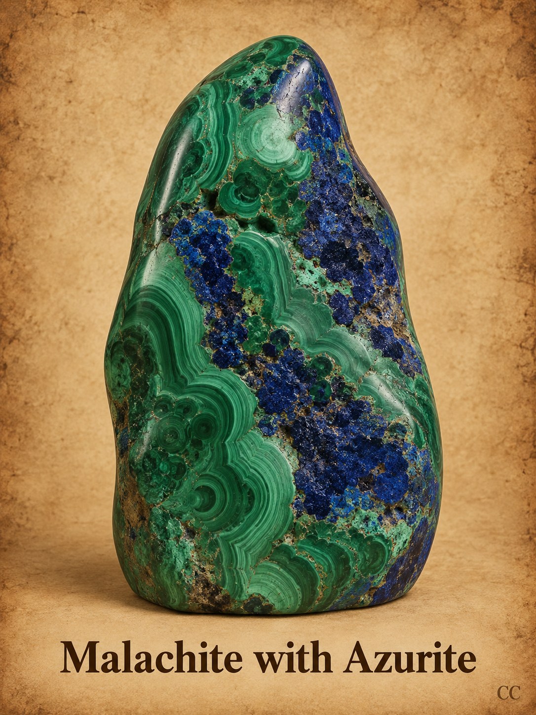 Malachite with Azurite specimen