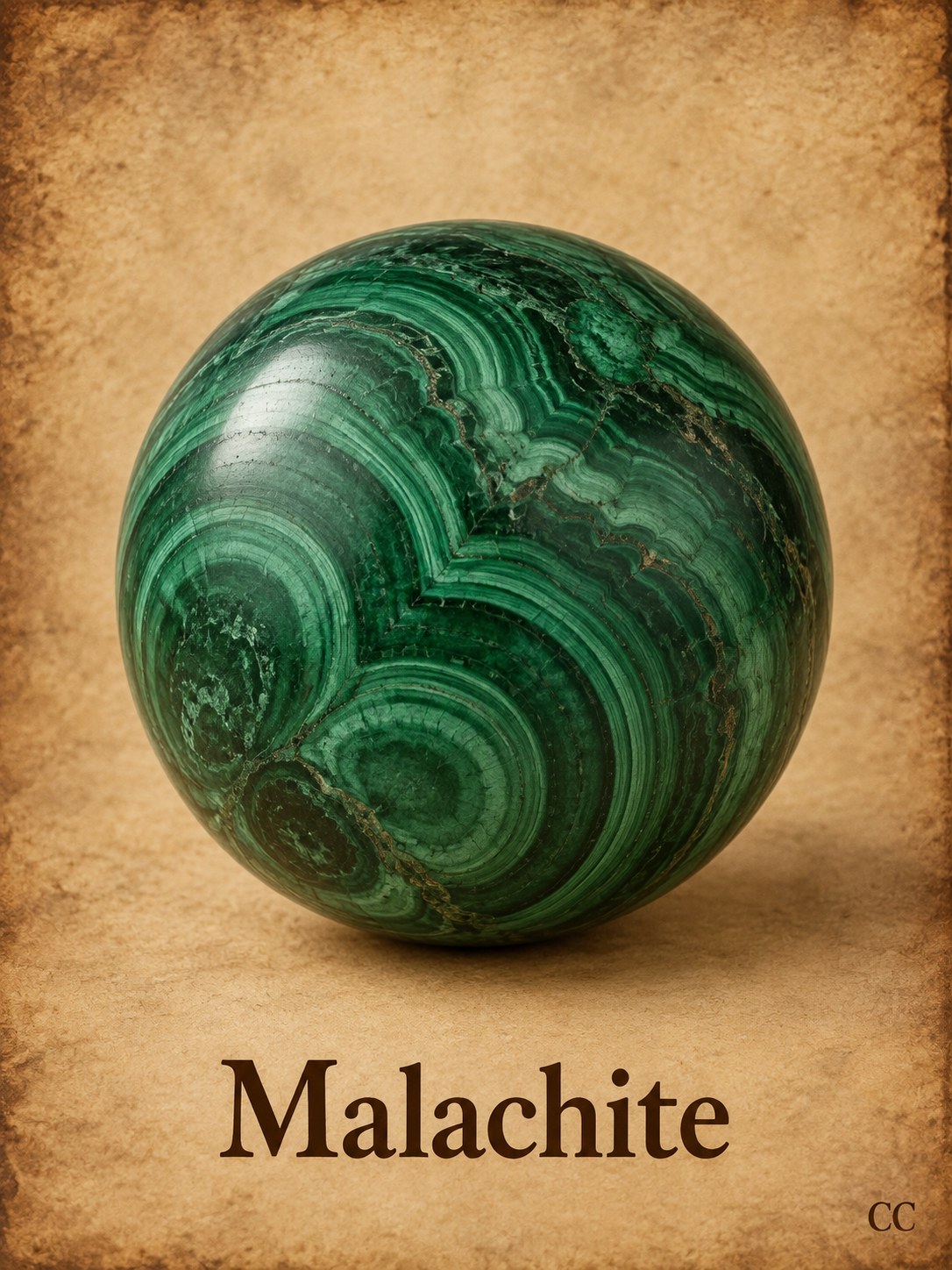 Malachite specimen
