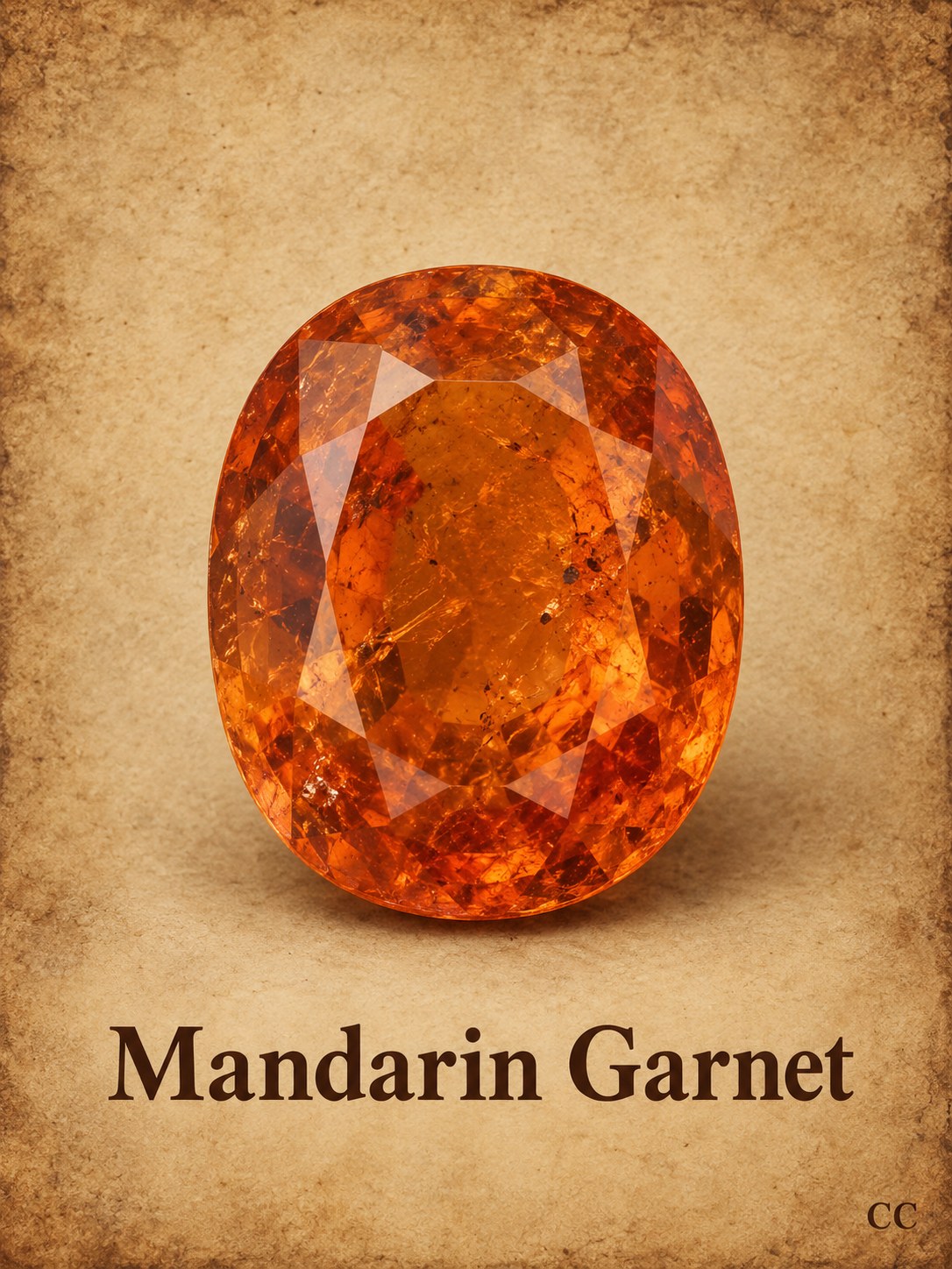 Mandarin Garnet specimen