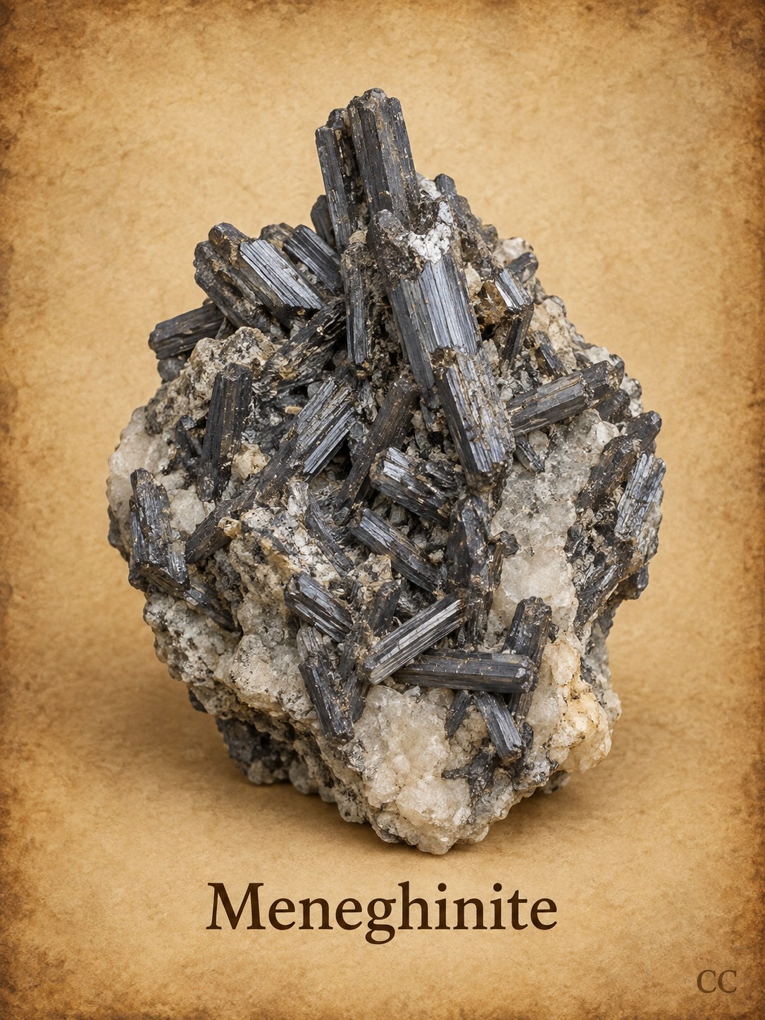 Meneghinite specimen