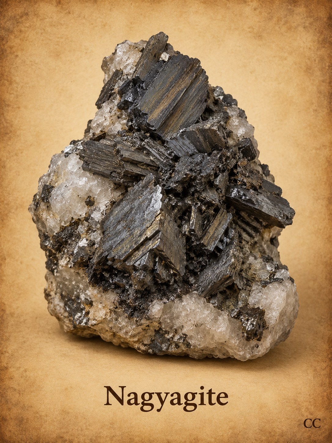 Nagyagite specimen