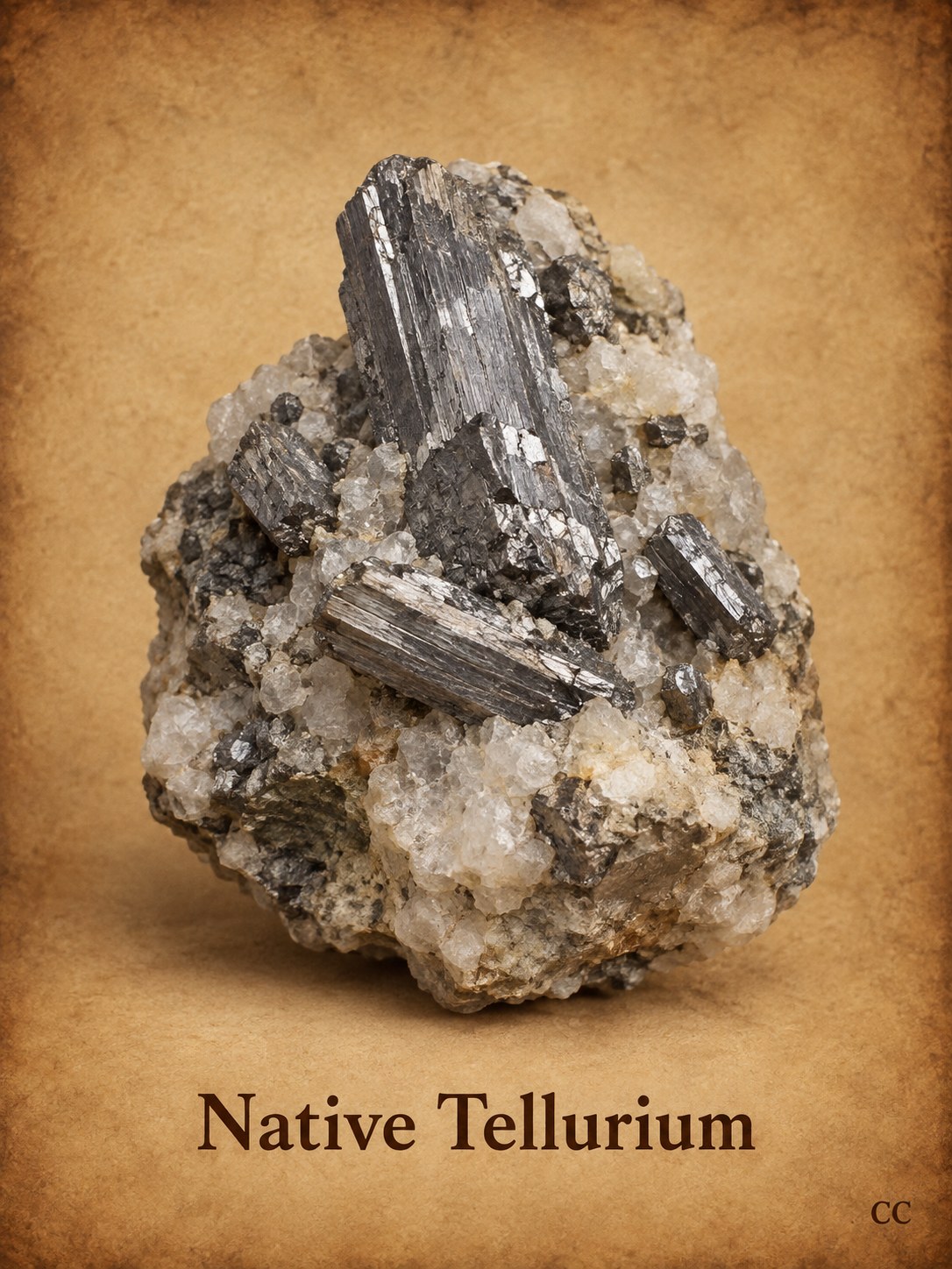 Native Tellurium specimen