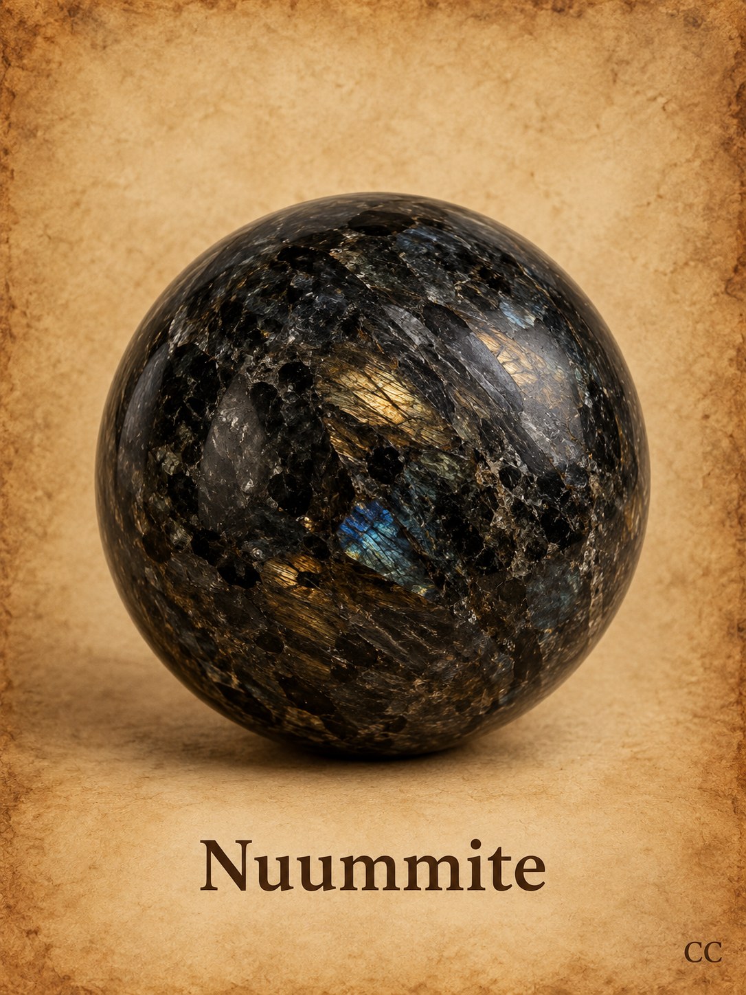 Nuummite specimen