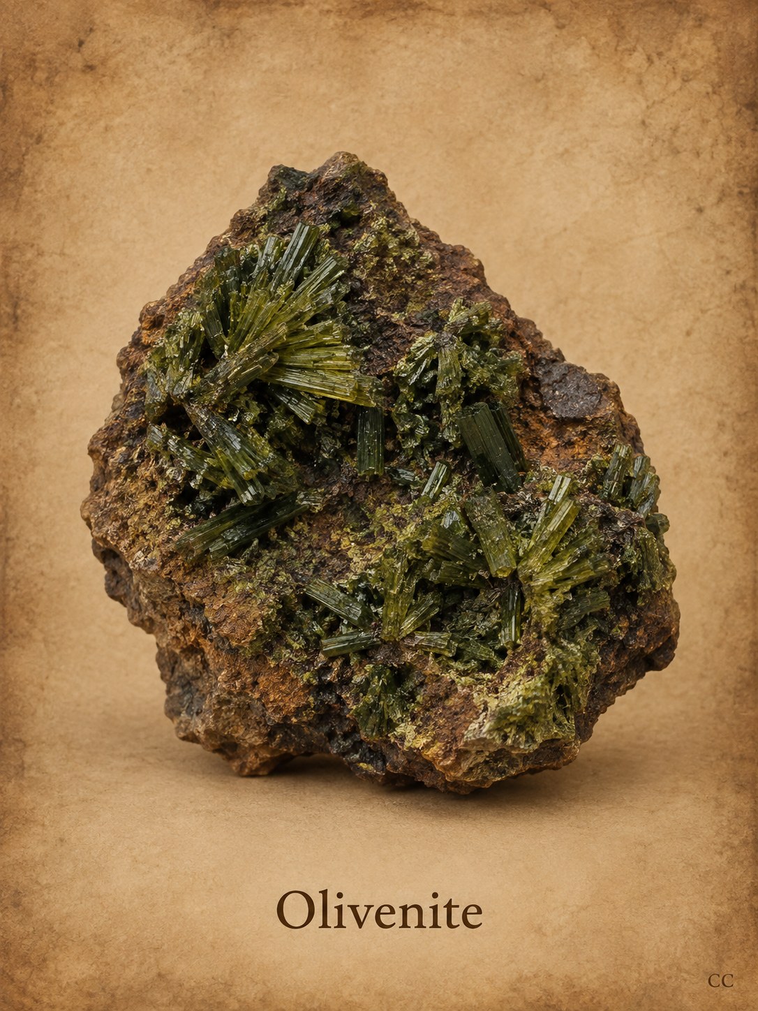 Olivenite specimen