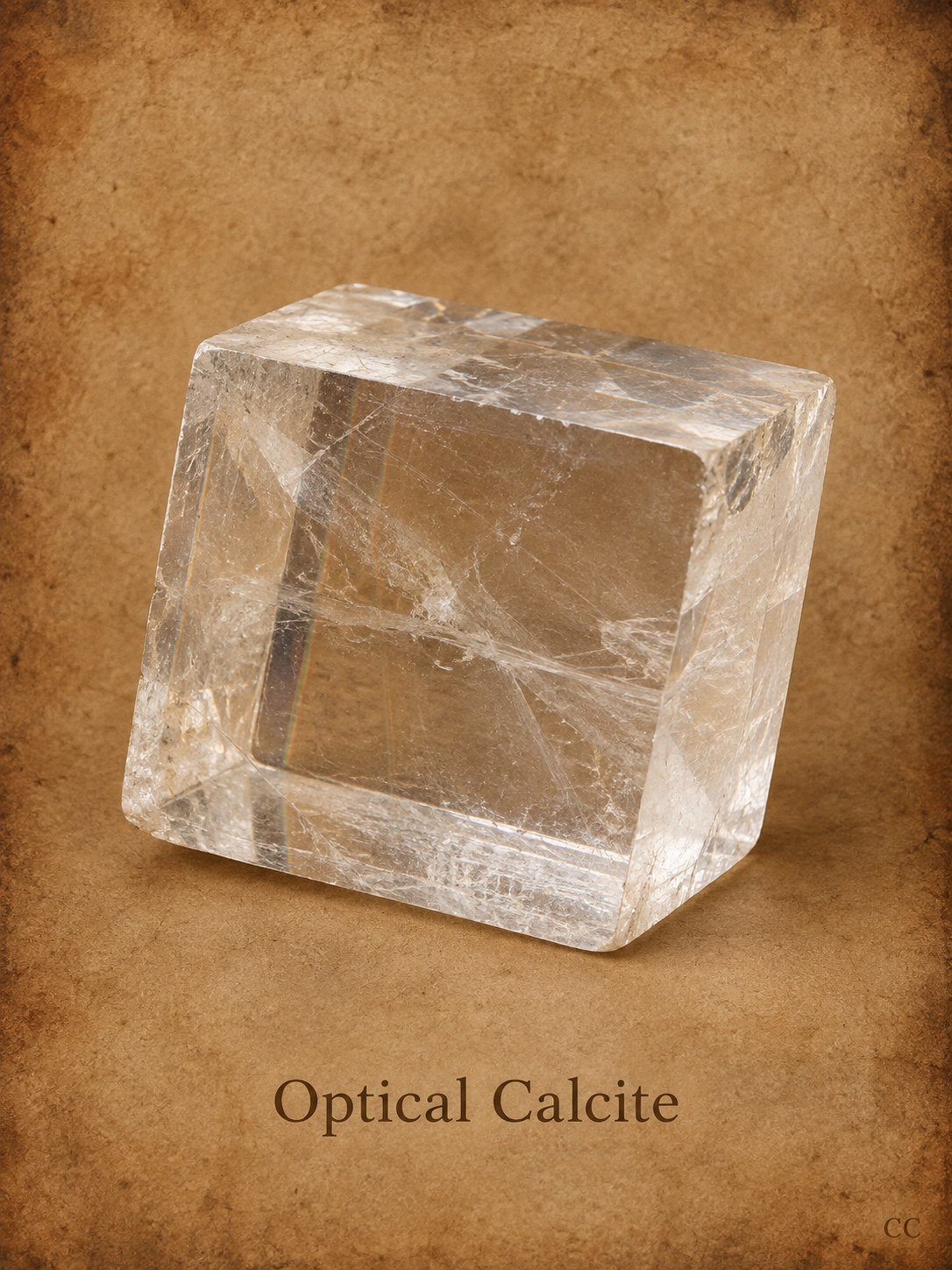 Optical Calcite (Iceland Spar) specimen