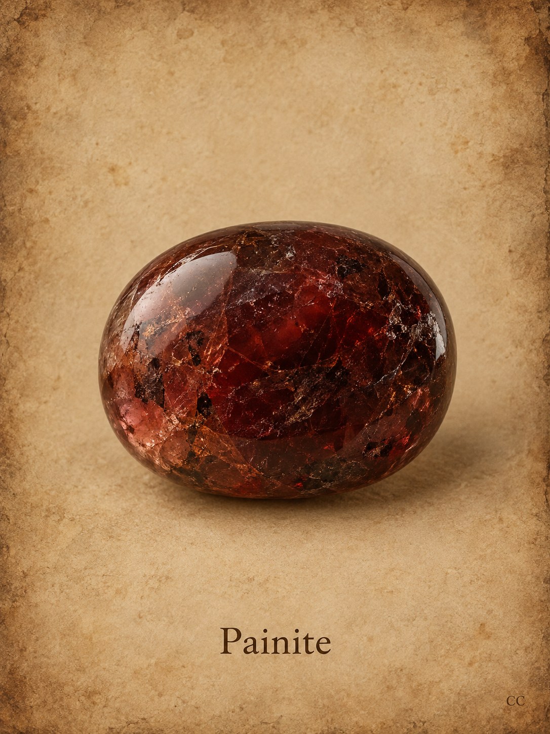 Painite specimen