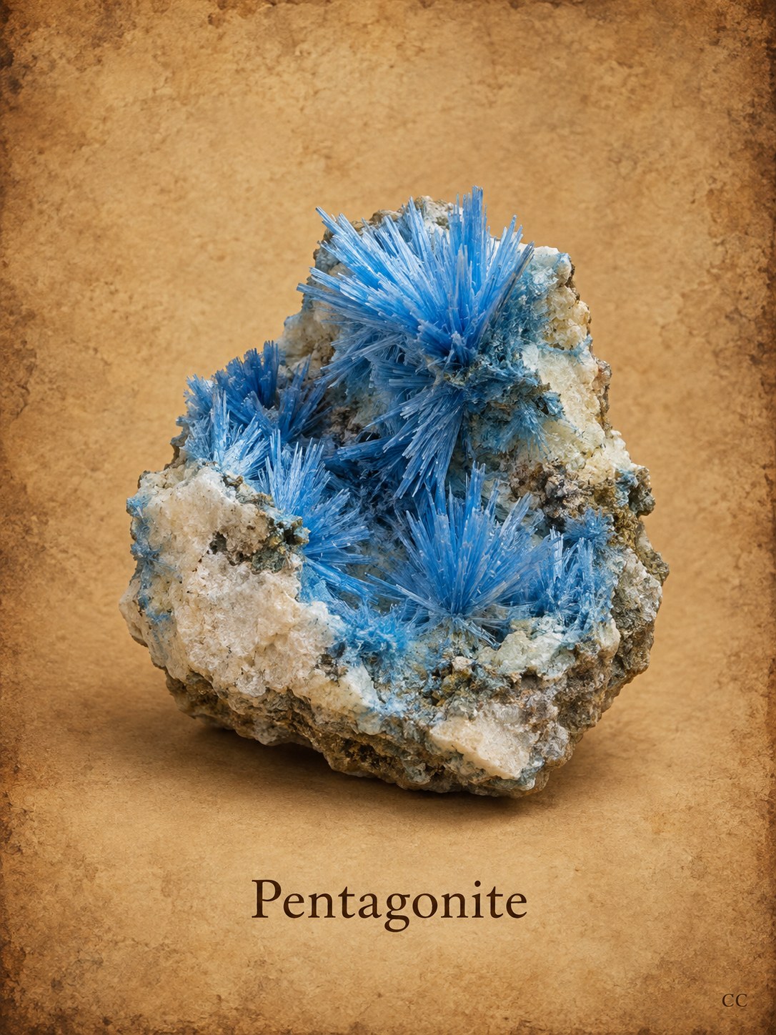 Pentagonite specimen
