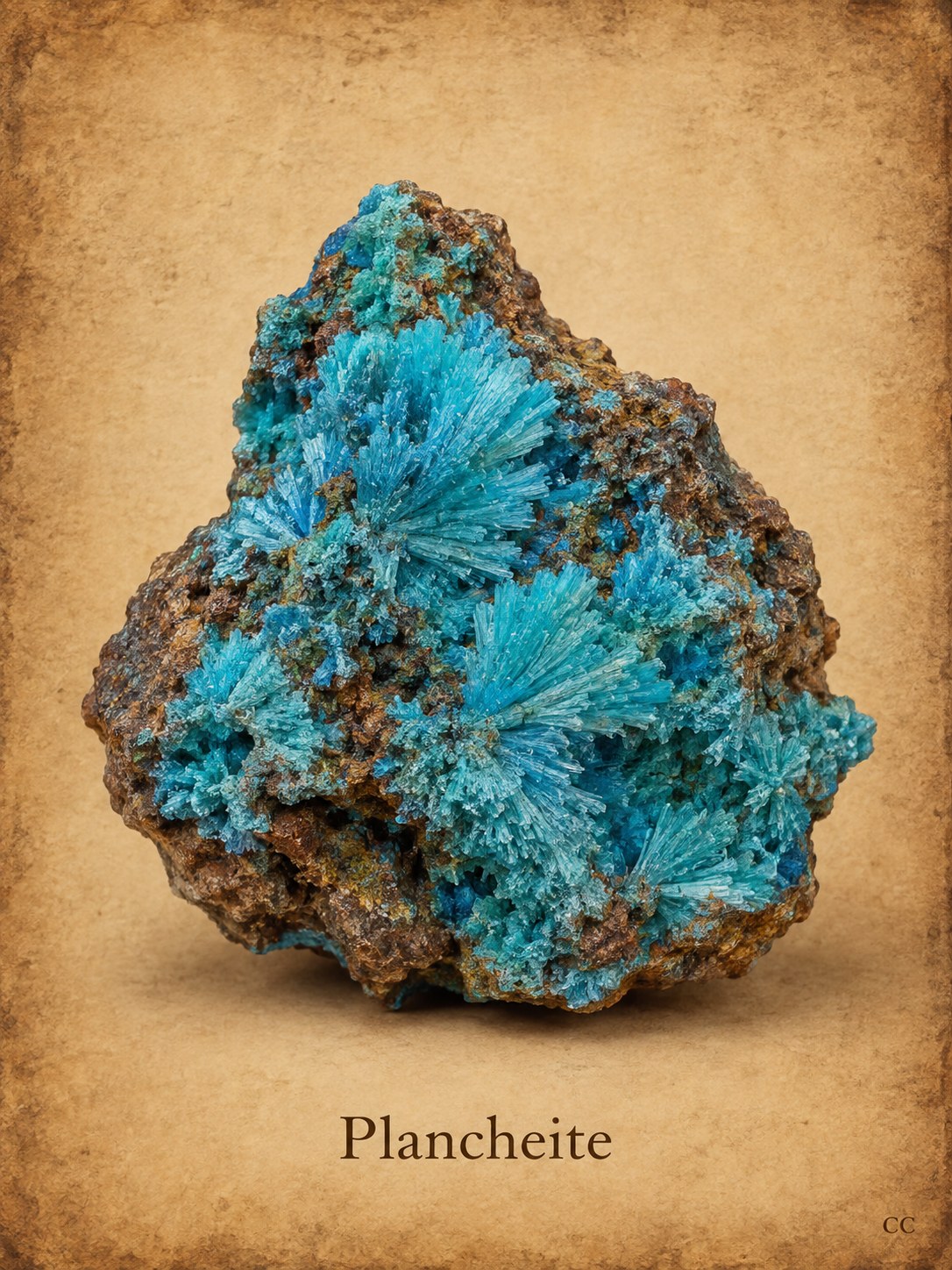 Plancheite specimen