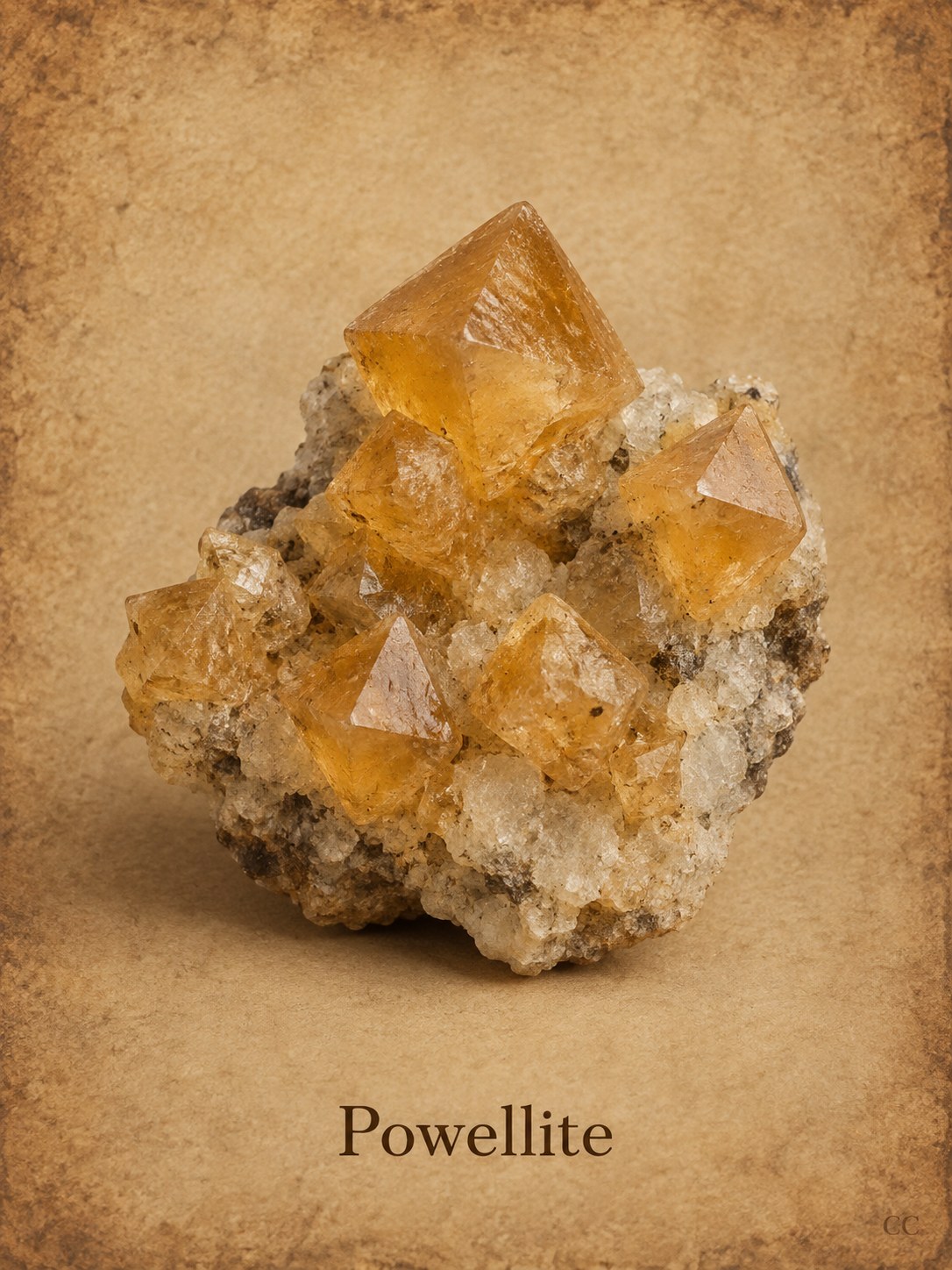 Powellite specimen