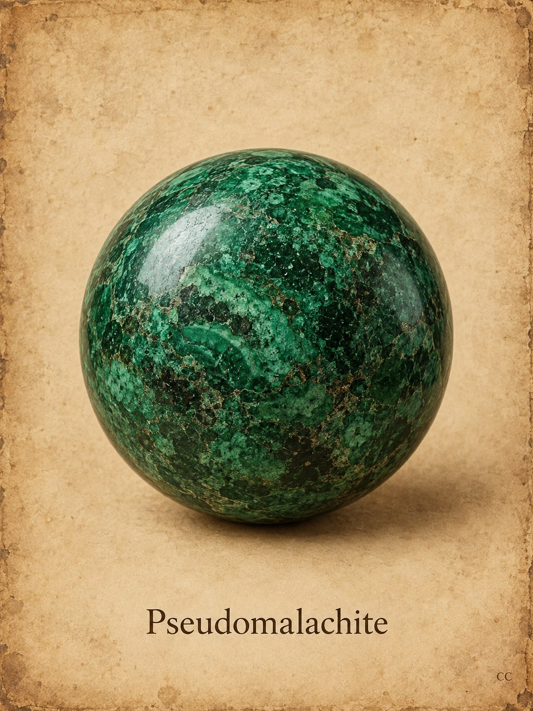 Pseudomalachite specimen