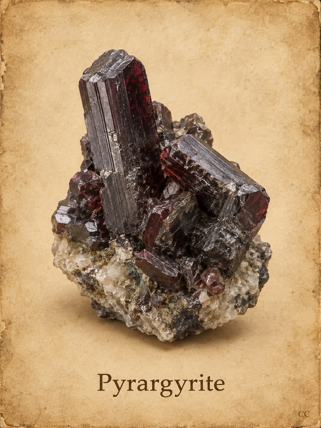 Pyrargyrite specimen