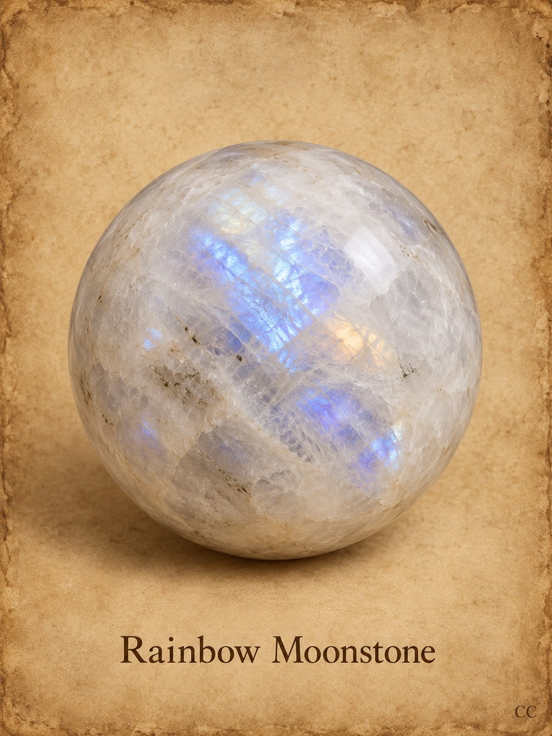 Rainbow Moonstone specimen