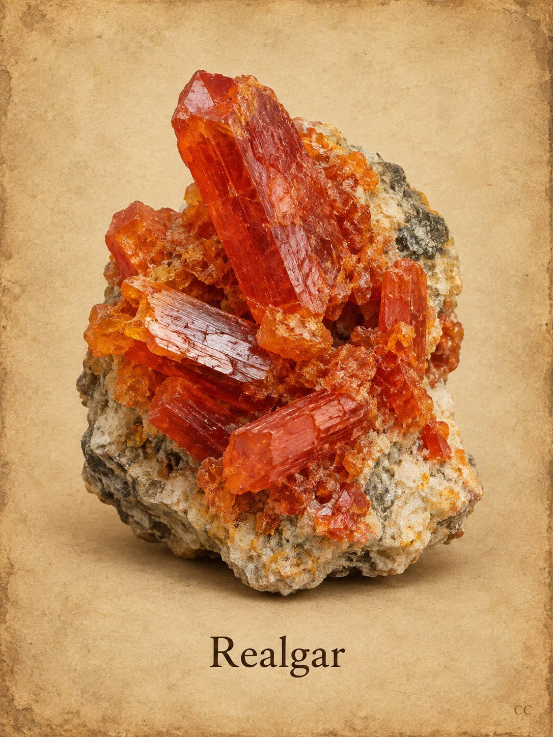 Realgar specimen