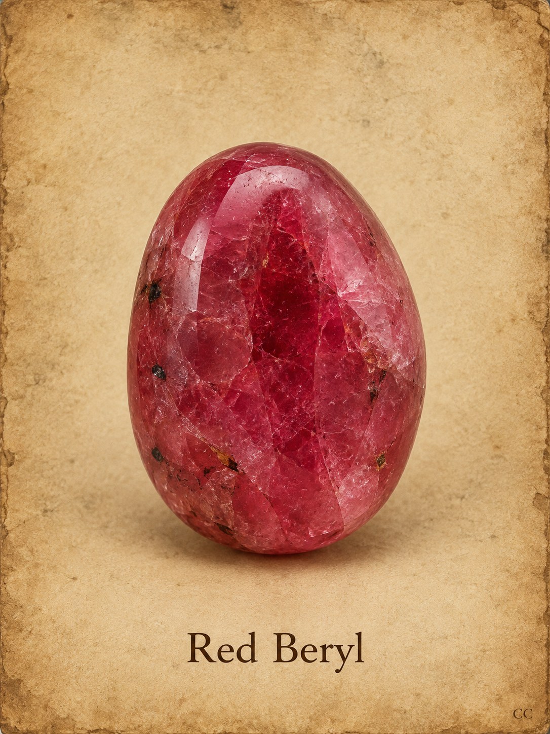 Red Beryl specimen