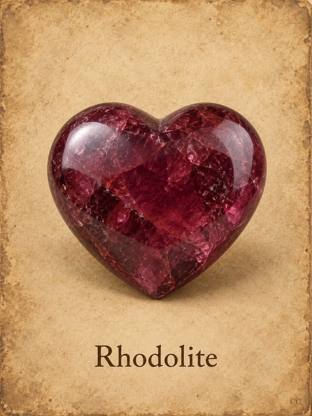 Rhodolite specimen