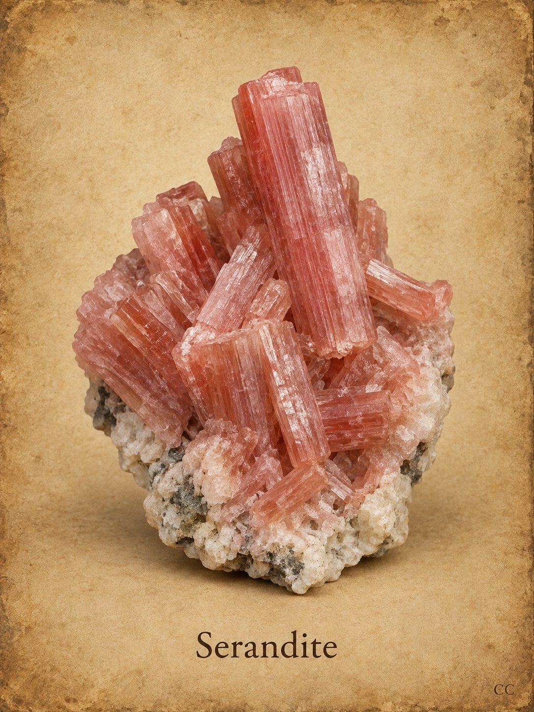 Serandite specimen