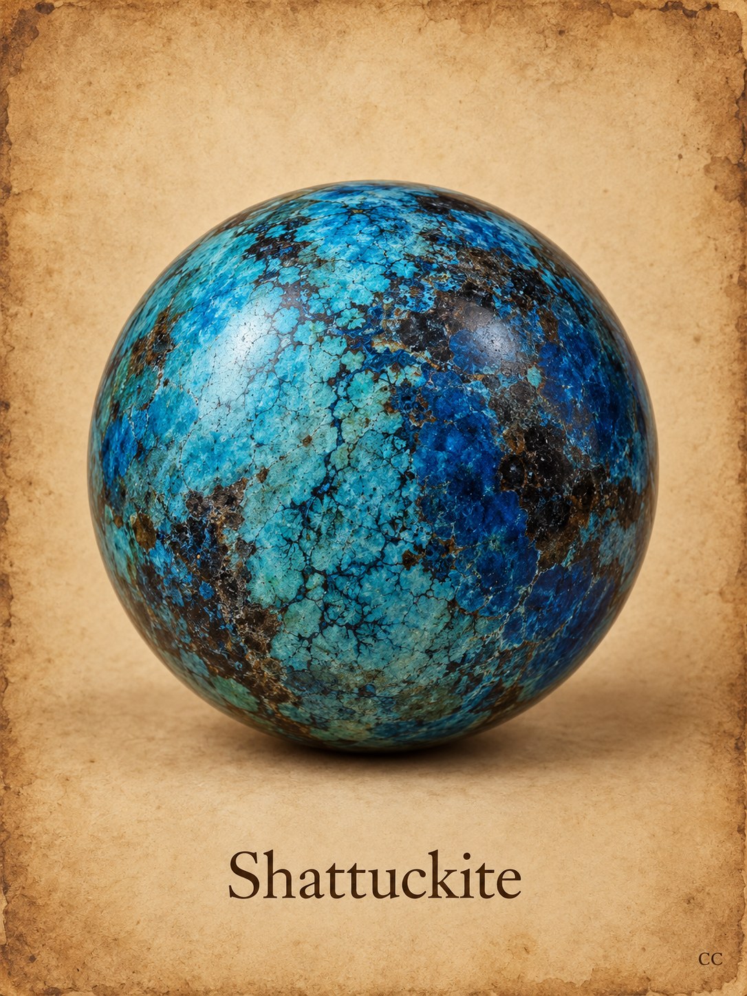 Shattuckite specimen