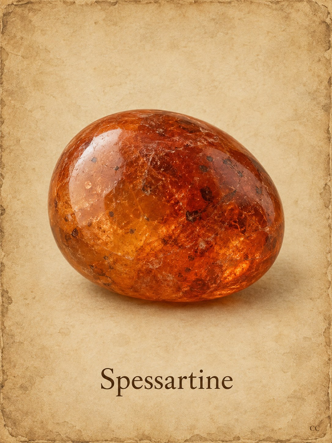 Spessartine specimen