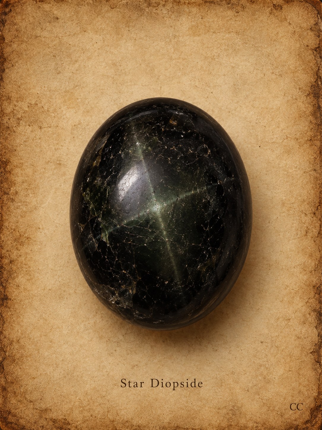 Star Diopside specimen