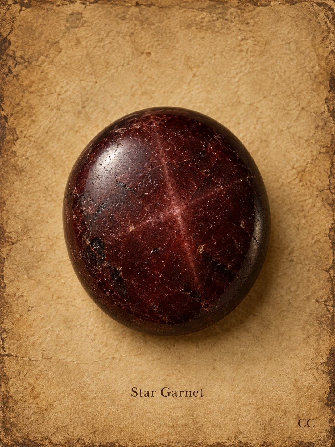 Star Garnet specimen