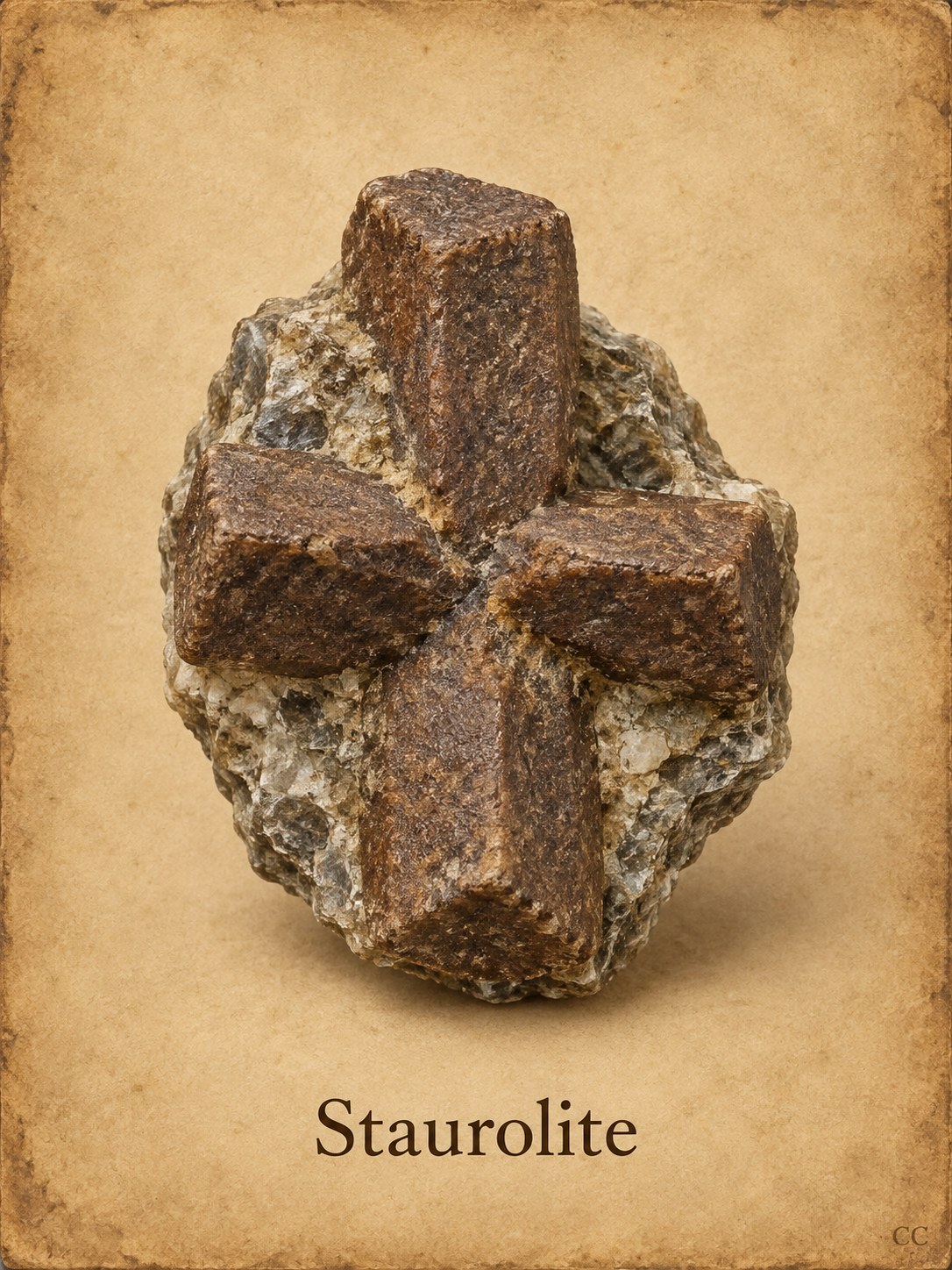 Staurolite specimen