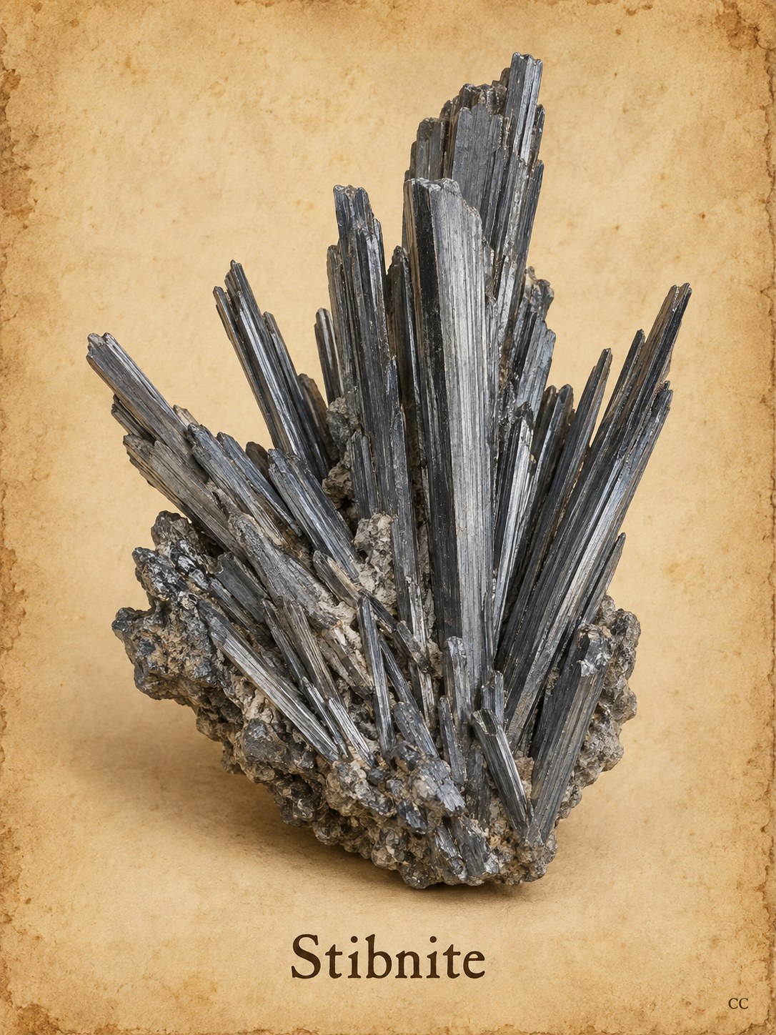 Stibnite specimen