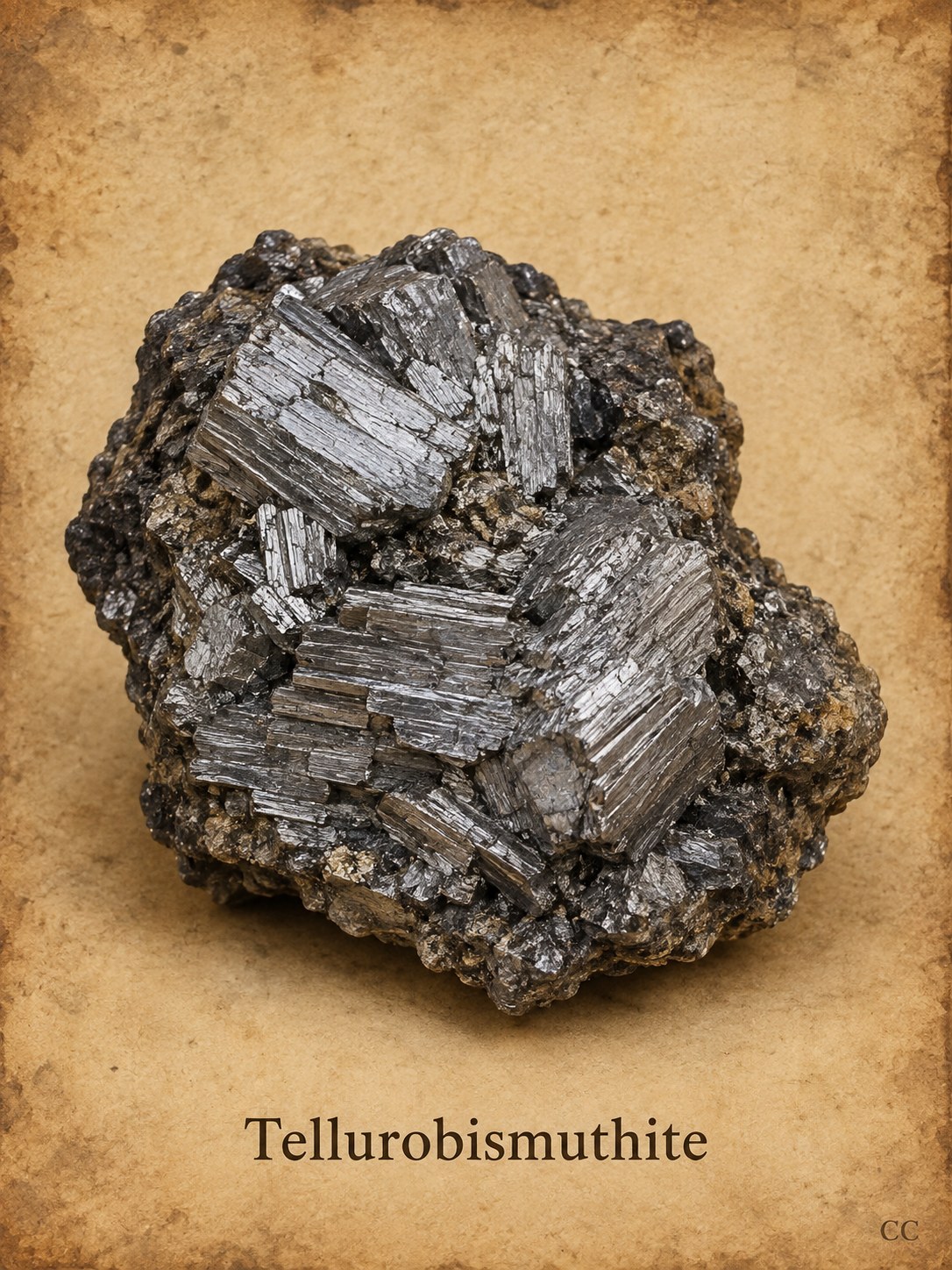 Tellurobismuthite specimen
